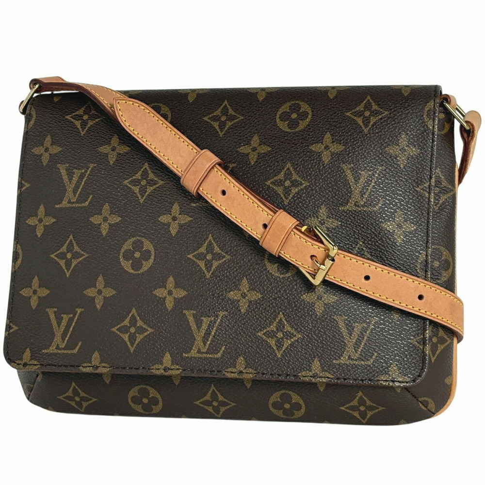 Louis Vuitton Musette Tango Short Shoulder Bag Monogram Brown